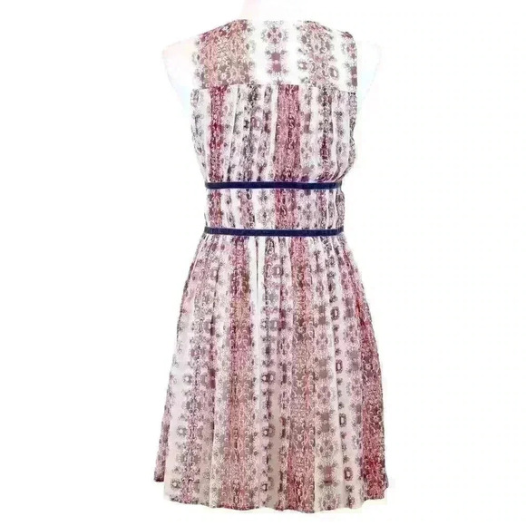 Vintage Abercrombie & Fitch Floral Chiffon Fit & Flare Mini Dress – Size Small - Picture 7 of 8